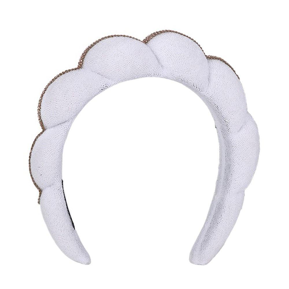 1 Băng Đô Xoắn Bằng Xốp Dùng Rửa Mặt / Spa