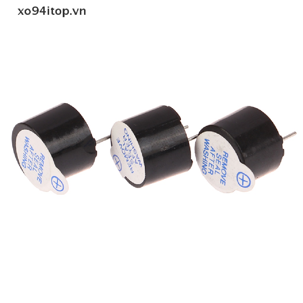 XOITOP 10PCS Active Buzzer 5V Magnetic Long Conous Beep Tone 12095 Mini Plug Speaker VN