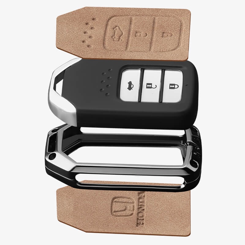 Vỏ Da Hợp Kim Kẽm Bọc Chìa Khóa Xe Hơi Honda Civic City Accord CRV CR-V Hrv XR-V Odyssey Brio Jazz 2022 2023