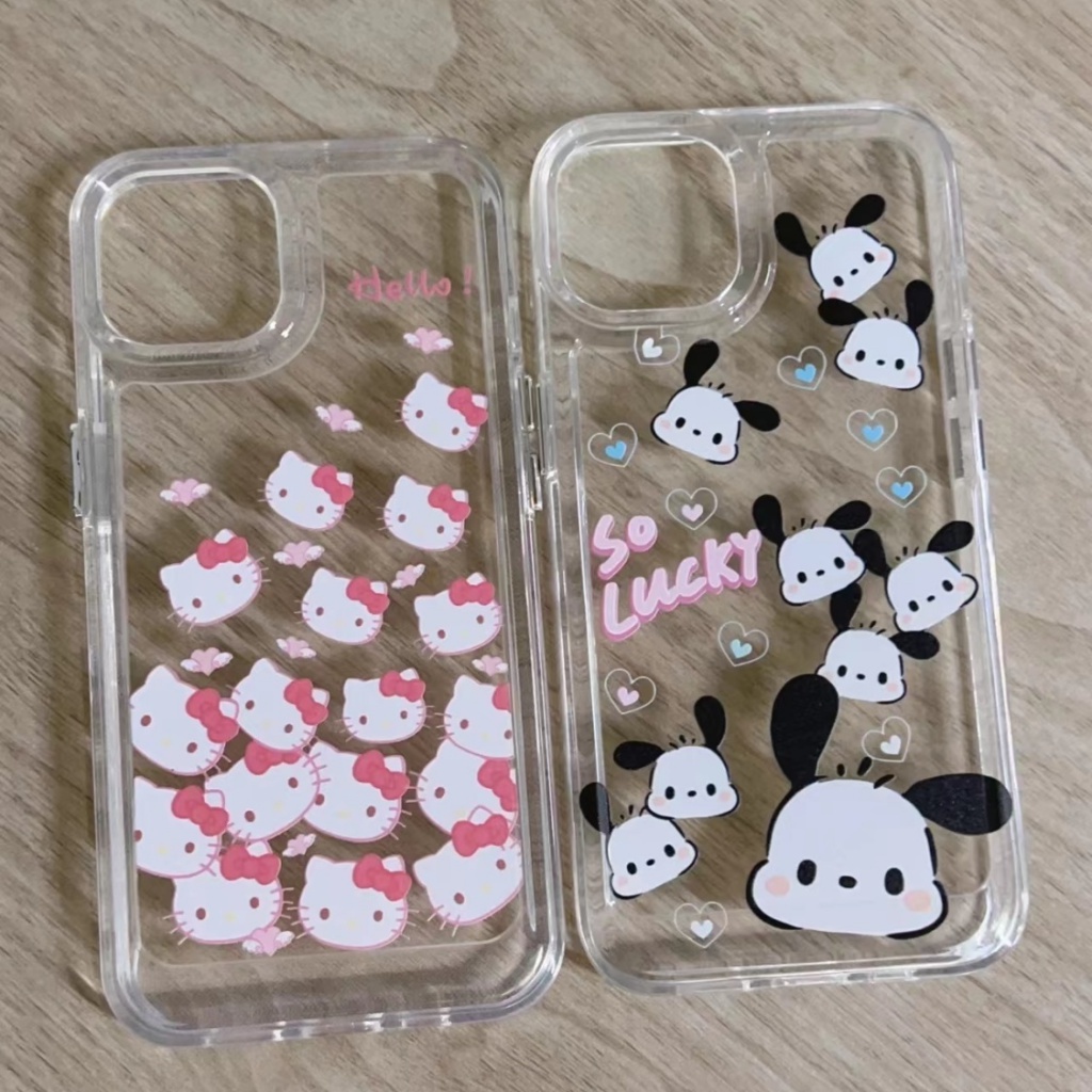 ✅Ốp Điện Thoại Mềm Trong Suốt Chống Sốc Hình Cún Hoạt Hình Cho iPhone14pro xr 13 / 12 xs 7p 11 8pins 9ZHU