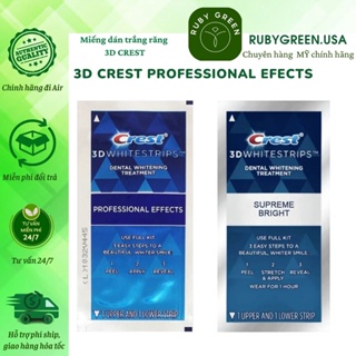 Miếng Dán Trắng Răng Crest 3d White Professional Effects Supreme Bright