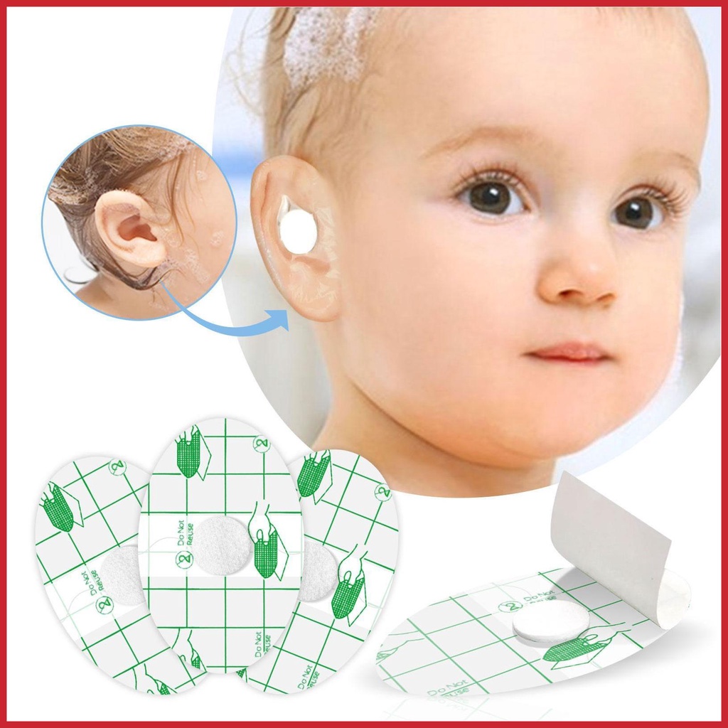 Bộ 60 Miếng Dán Chống Thấm Nước Bảo Vệ Tai Khi Tắm / Bơi Cho Bé