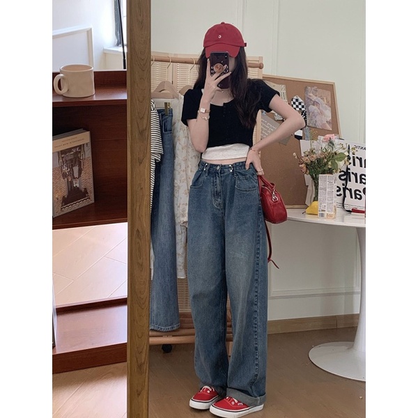 Nzn Áo Thun Crop top Tay Ngắn Giả Hai Lớp Đa Năng Dành Cho Bạn Nữ