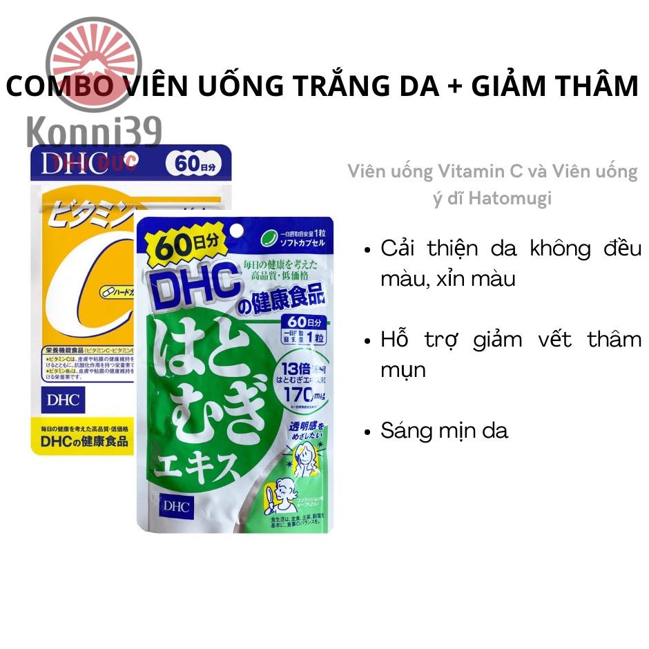 COMBO VIÊN UỐNG TRẮNG DA+ VITAMIN C (60 NGÀY) - HỖ TRỢ SÁNG DA VÀ GIẢM THÂM