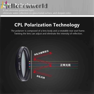 Universal Portable Circular Polarizer Phone Clip Camera CPL Filter Lens Kit