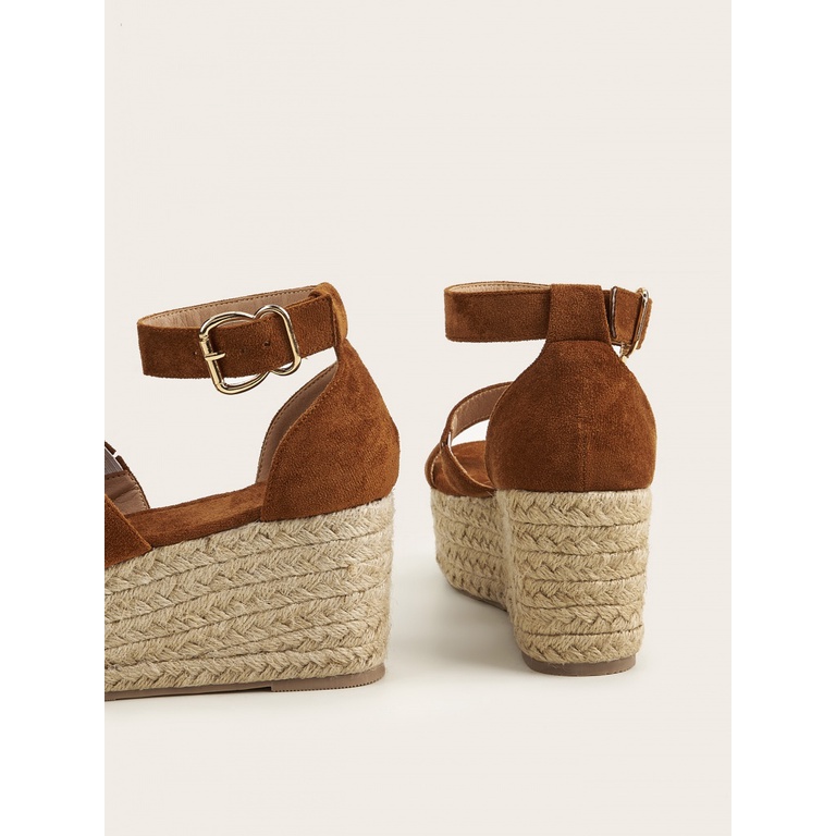 Giày Sandal Đế Xuồng Dày Quai Ngang Thời Trang Xuân Hè 2023
