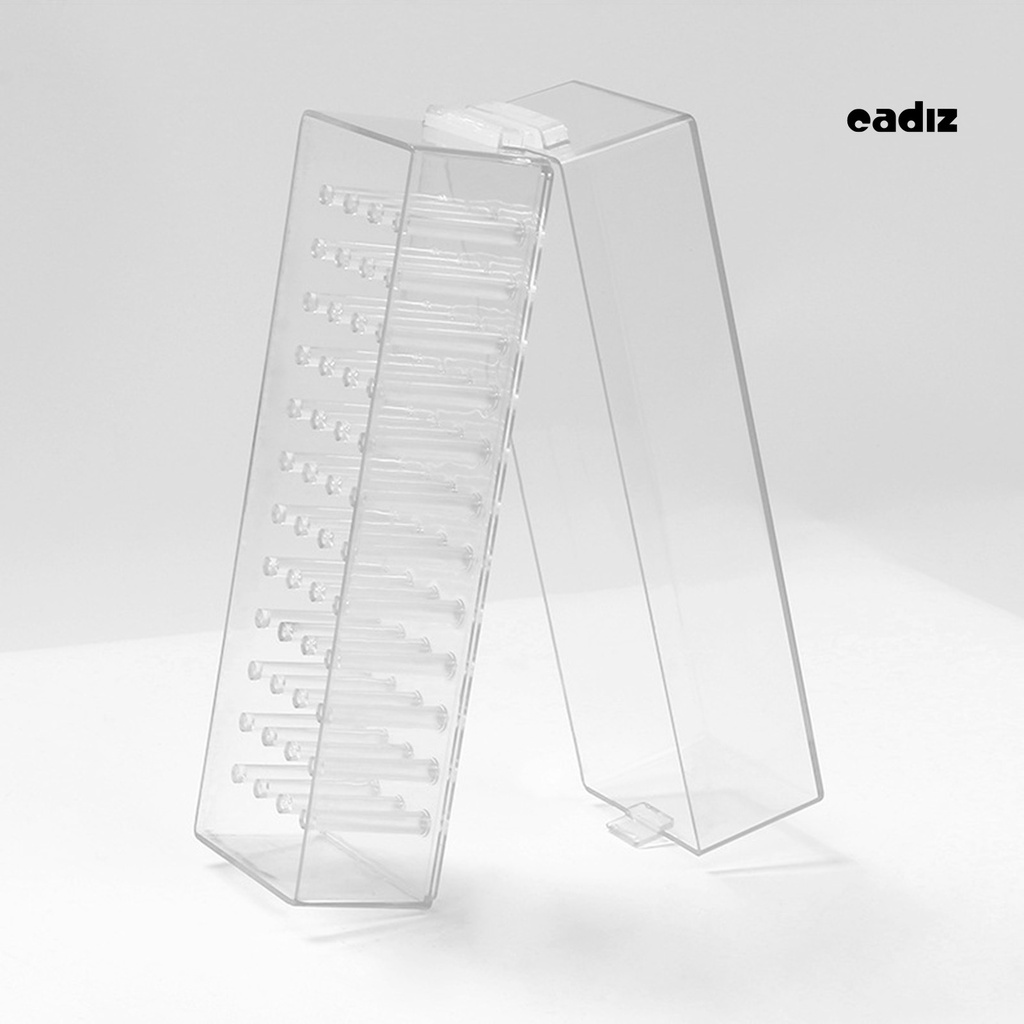 Hộp Đựng Mũi Khoan Móng Tay 48 Lỗ Bằng Nhựa Trong Suốt Chống Bụi Tiết Kiệm Không Gian DIY