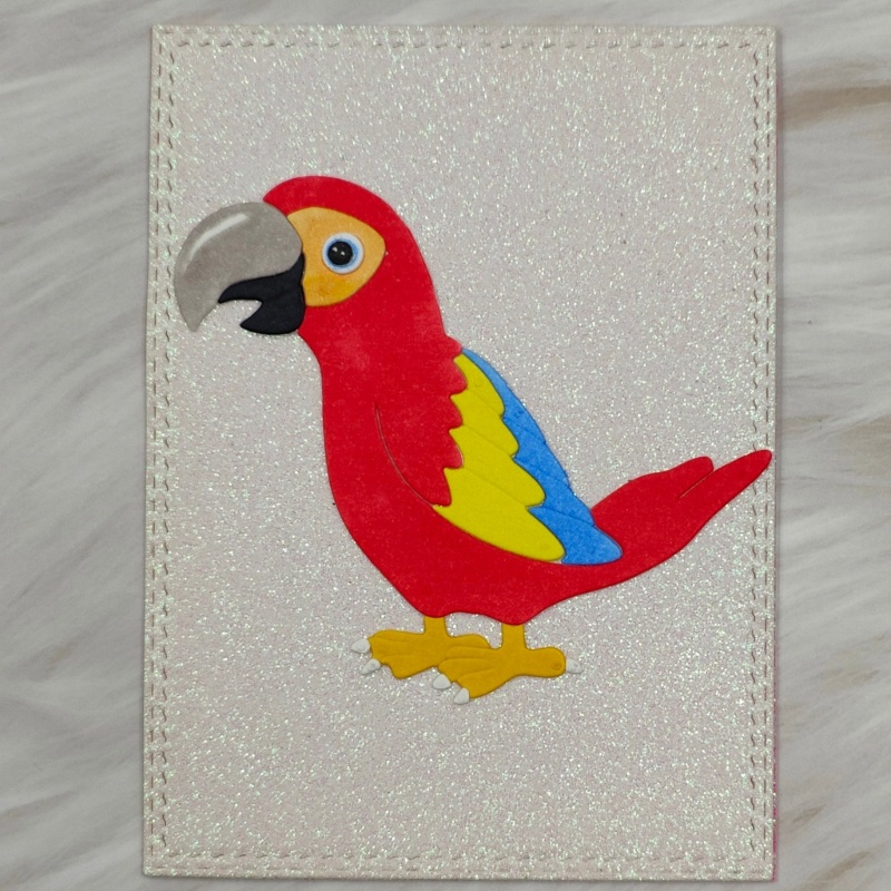 Khuôn Cắt Giấy Kim Loại Hình Chim Vẹt Xinh Xắn