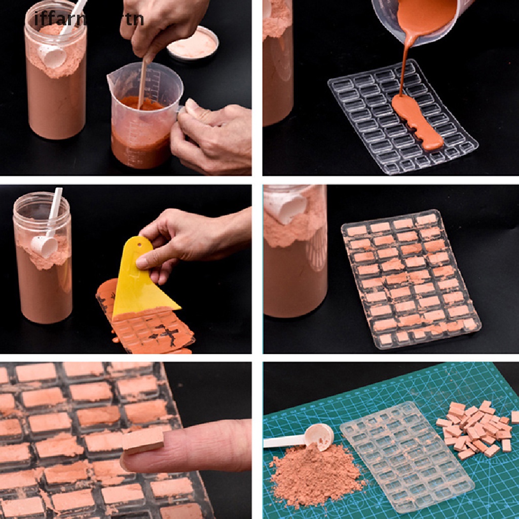 1 Khuôn Silicone Làm Gạch Lát Mini Trang Trí Nhà Cửa DIY