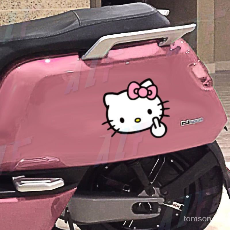 Miếng Dán Trang Trí Xe Hơi Hình Hello Kitty Chống Thấm Nước