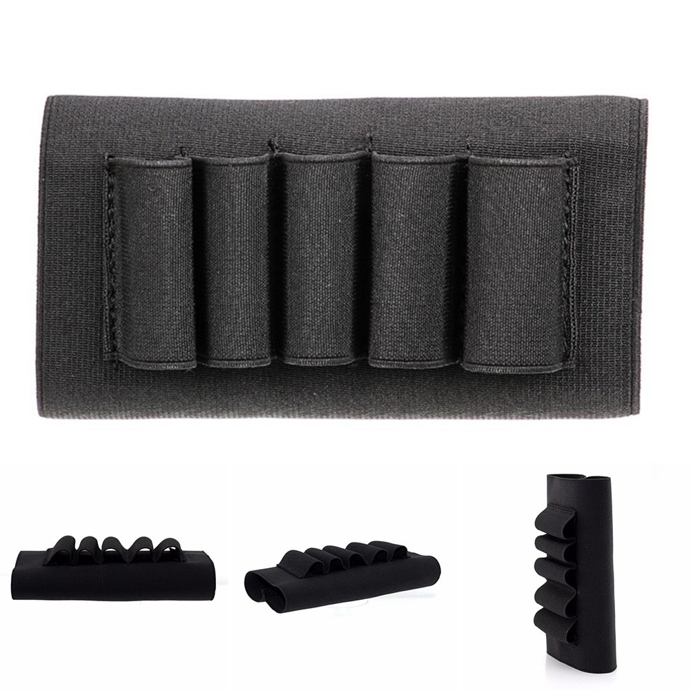 Hàng Có Sẵn Shotgun Rifle 5 Dây Đai Co Giãn Giữ Hộp Mực