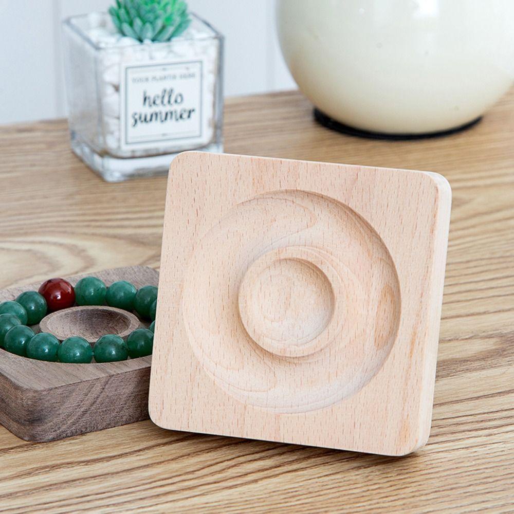 Khay Gỗ Óc Chó Màu Đen Đa Năng Dùng Làm Đạo Cụ Chụp Ảnh Thời Trang Giá Đỡ