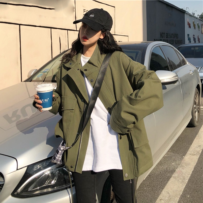 IELGY  Áo Khoác Thiết Kế Đơn Giản Thời Trang Hàn Quốc Cho Nữ