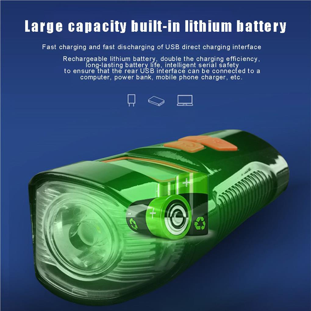 Còi Xe Đạp Leo Núi Chống Thấm Nước Tích Hợp Đèn Pin Tiện Dụng