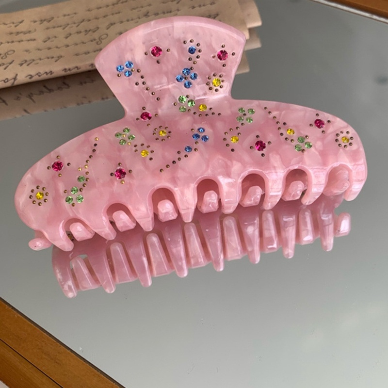 Kẹp Càng Cua Tạo Kiểu Tóc Xoăn Dày Hình Cá Mập Bằng Acrylic Kiểu Hàn Quốc Cho Nữ