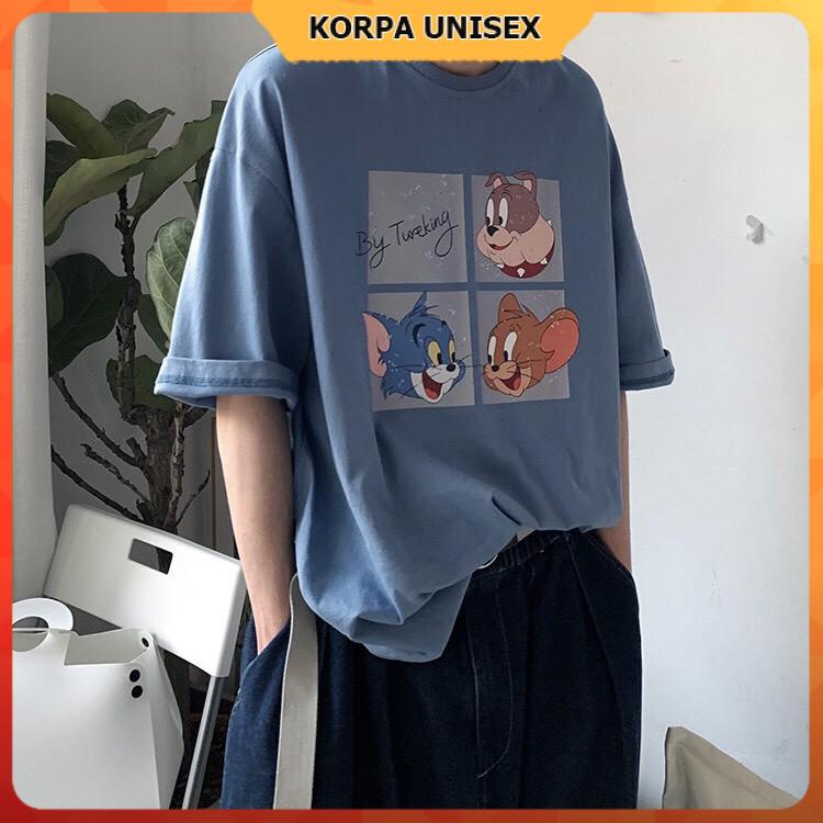 Áo thun tay lỡ form rộng họa tiết nhân vật hoạt hình Tomm - Unisex nam nữ đều mặc được