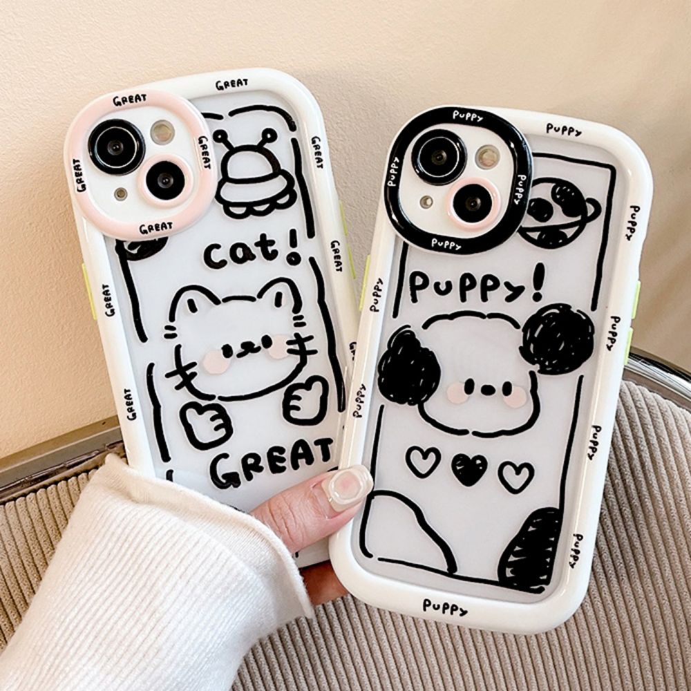 Ốp Điện Thoại TPU Mềm Dày Dặn Chống Sốc In Họa Tiết Graffiti Dễ Thương Dành Cho IPhone 11 12 13 14 Pro Max