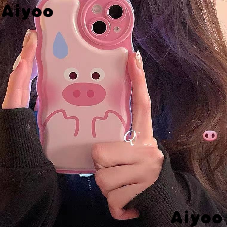 ✅Ốp Điện Thoại Họa Tiết Chú Heo Hồng Dễ Thương Dành Cho iPhone 14 Pro Max 13 12 11