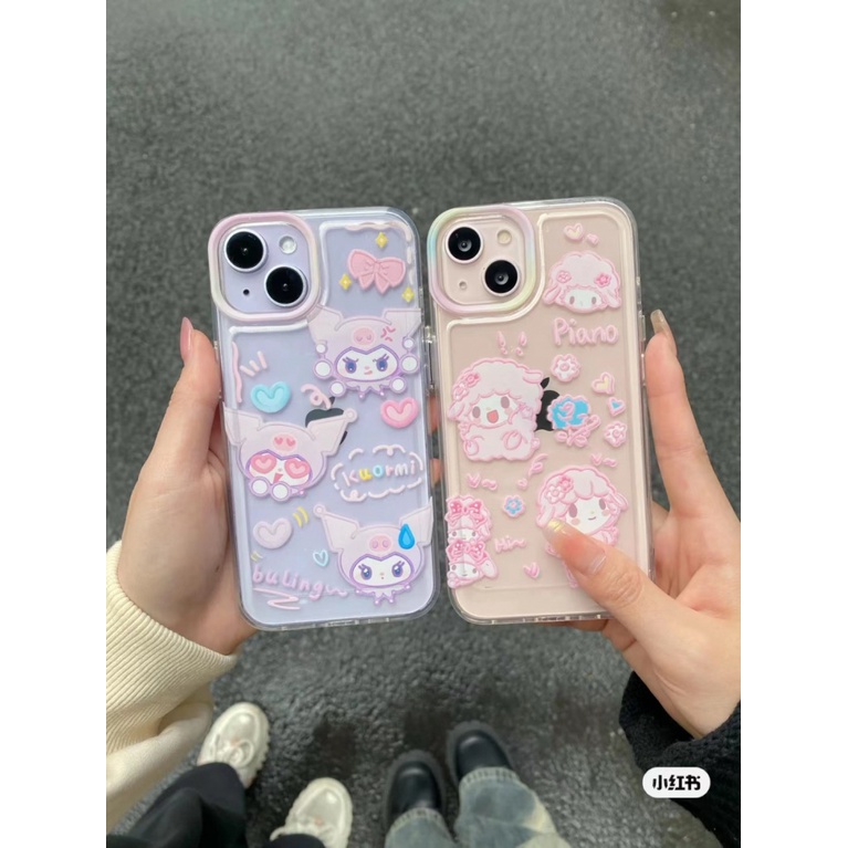 ✅Ốp Điện Thoại Họa Tiết Hoạt Hình Kuromi Melody Dễ Thương Cho iPhone14promax 12 11 78 13 xrins 4RVX