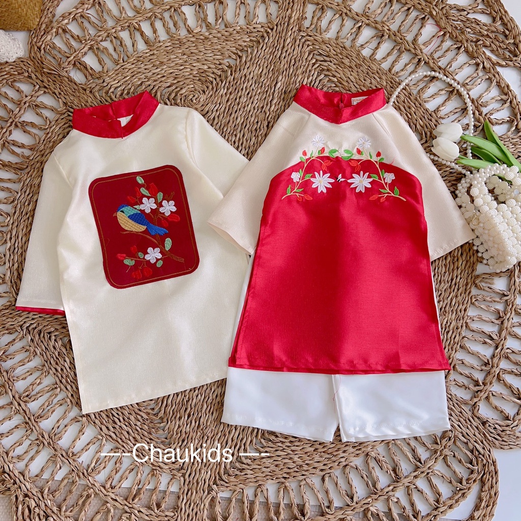 SALE ÁO DÀI CHO BÉ TRAI BÉ GÁI SIZE 10-18KG