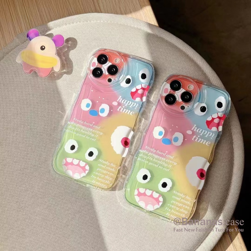 Ốp Điện Thoại Mềm Có Giá Đỡ Hình Quái Vật Cho iPhone 14 Plus 14 13 12 11 Pro Max X Xr Xs Max 7 8 6 6s Plus SE2020