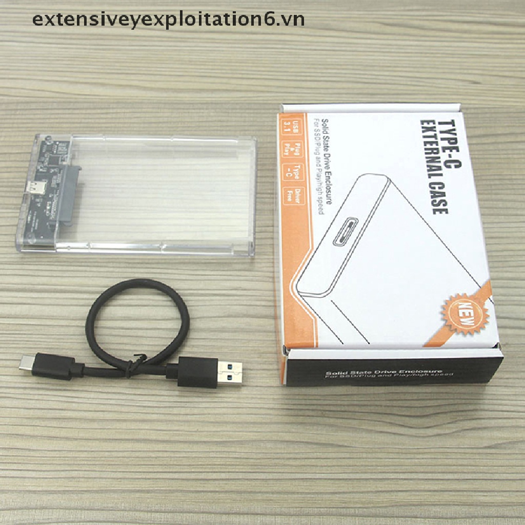 Hộp Đựng Ổ Cứng SSD SATA3 Sang USB 3.1 / Type-C HDD 2.5 &quot;