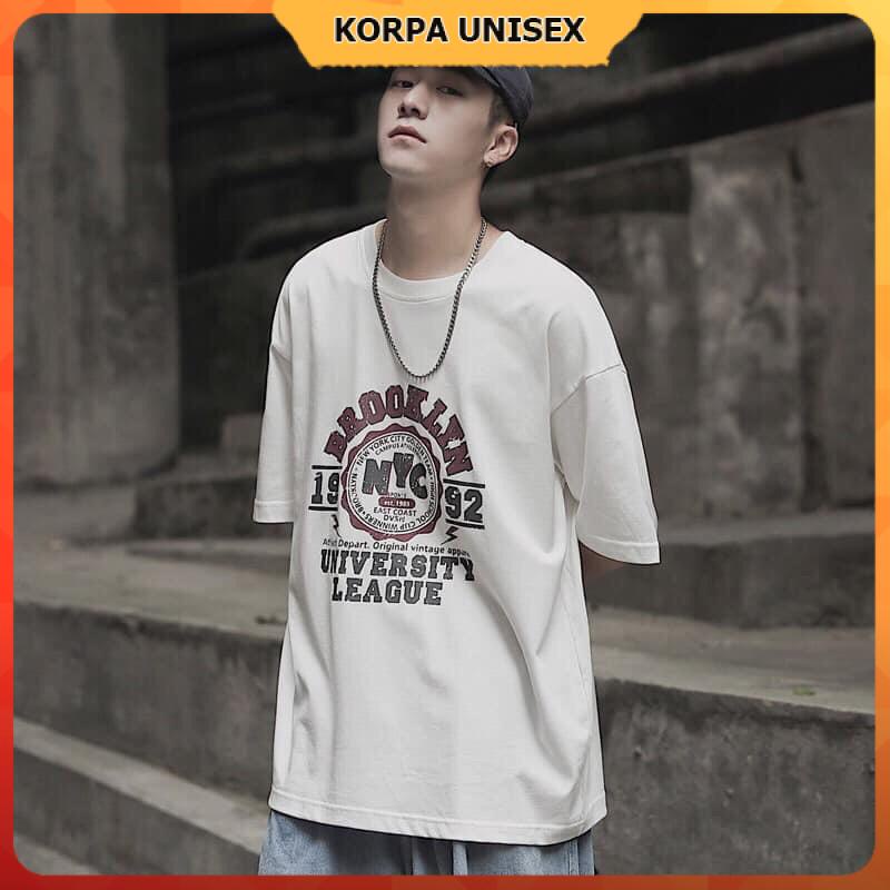 Áo thun tay lỡ form rộng hoạ tiết NYC 1992 - Unisex nam nữ đều mặc được