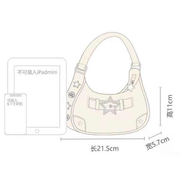 Túi Xách Nữ Da Y2K Phong Cách Boho