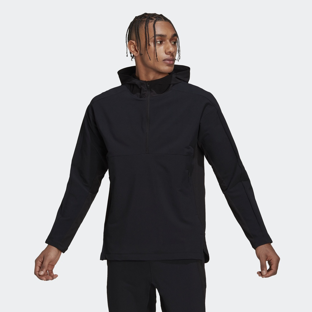 Adidas Tập luyện Áo Hoodie Khóa Kéo Lửng Tập Luyện Cordura Nam Đen HD3519