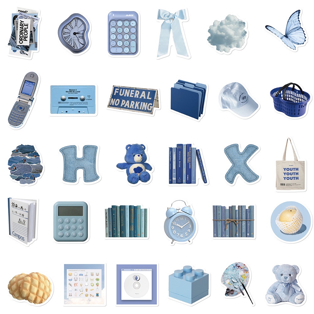 Mua 30 tặng 30 Miếng Dán Trang Trí Điện Thoại / Máy Tính Bảng / Laptop / ipad Chống Thấm Nước Phong Cách Hàn Quốc