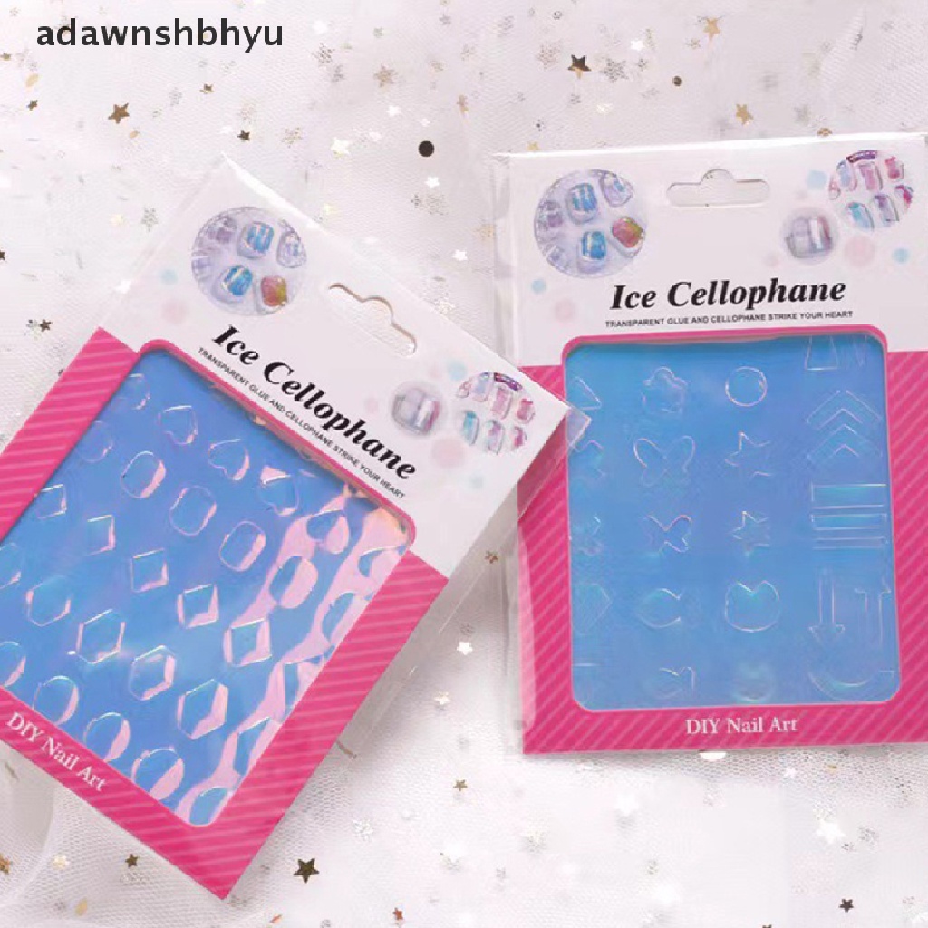 1 Tờ Nhãn Dán Trang Trí Móng Tay Nghệ Thuật Hình Đá Cực Quang