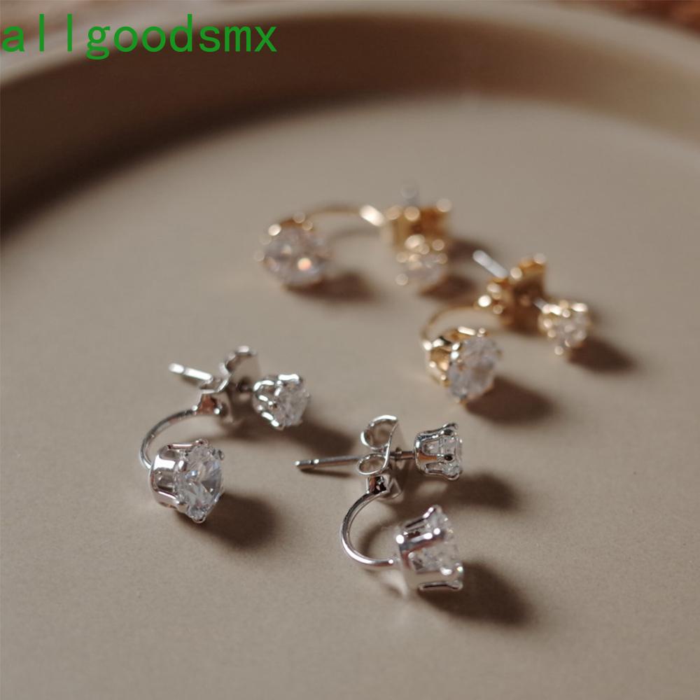 Bông Tai Đinh Tán Đính Đá Thời Trang S925 Cho Nữ