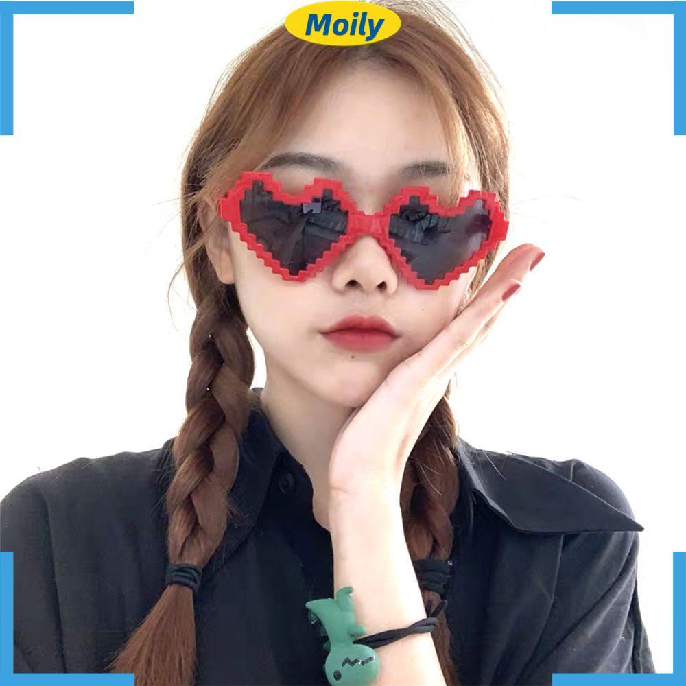 Mắt kính hình trái tim nhiều màu sắc thời trang sành điệu