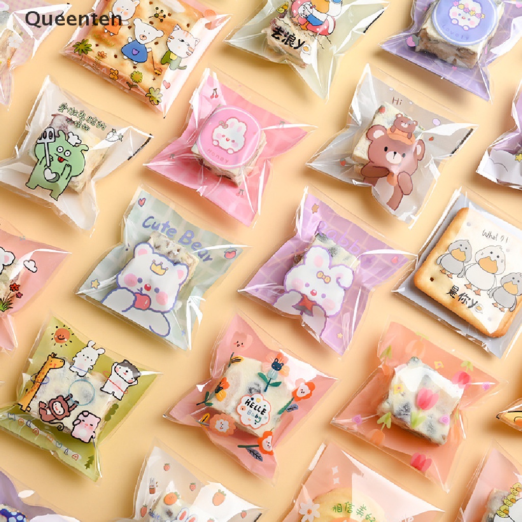 Set 100 Túi Nhựa Trong Suốt Đựng Bánh Kẹo