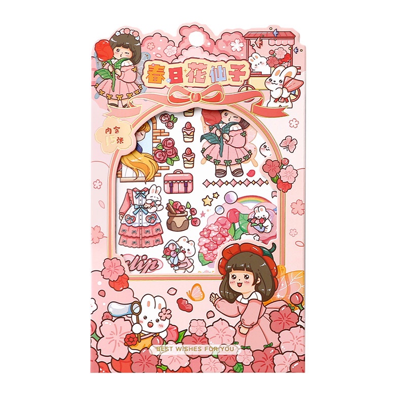 Hình Dán Nhân Vật Hoạt Hình Dễ Thương Đơn Giản Và Dễ Sử Dụng Để Trang Trí Phông Nền Cửa Hàng Tiện Lợi