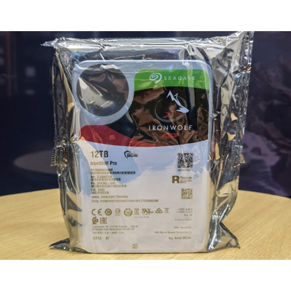 Mới Linh Kiện Điện Tử seagate ironwolf pro 12tb sata nas 7200rpm 256m 3.5 " hdd