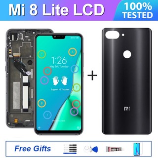 Màn hình lcd cho xiaomi mi 8 lite màn hình cảm ứng màn hình mi8 lite thay thế với pin lưng vỏ bọc