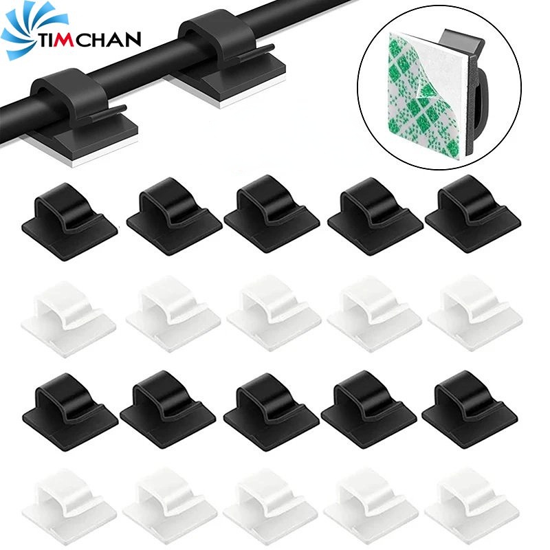 Giá Đỡ Cố Định Dây Cáp Sạc USB Tự Dính Sắp Xếp Gọn Gàng Cho Xe Hơi / Nhà Ở / Văn Phòng