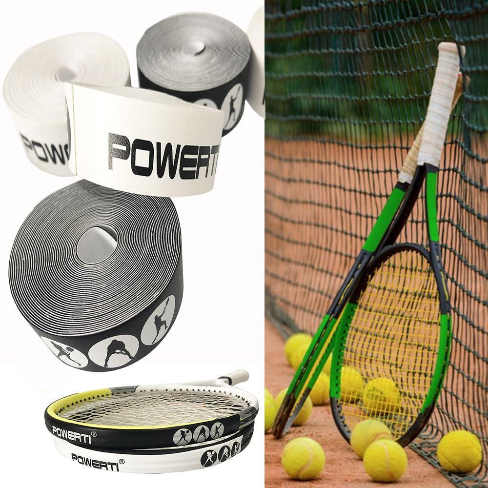 MUVAKO Băng Keo Dán Bảo Vệ Vợt Tennis Giảm Va Chạm In Họa Tiết Trắng Đen