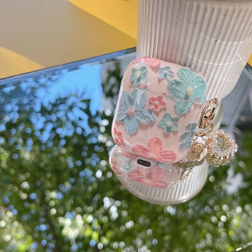 Vỏ Bảo Vệ Hộp Sạc Tai Nghe Airpods 1 2 3 Pro 2 2022 Bluetooth Không Dây Chất Liệu Silicon Tpu Mềm Chống Sốc Hình Tranh Sơn Dầu