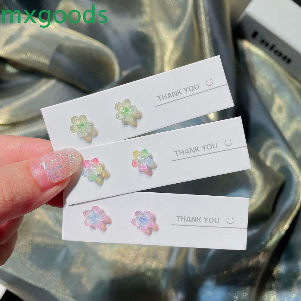 Khuyên Tai Dạng Hạt Hình Hoa Sen Bằng Nhựa Resin Acrylic Đơn Giản Thời Trang Hàn Quốc Cho Nữ