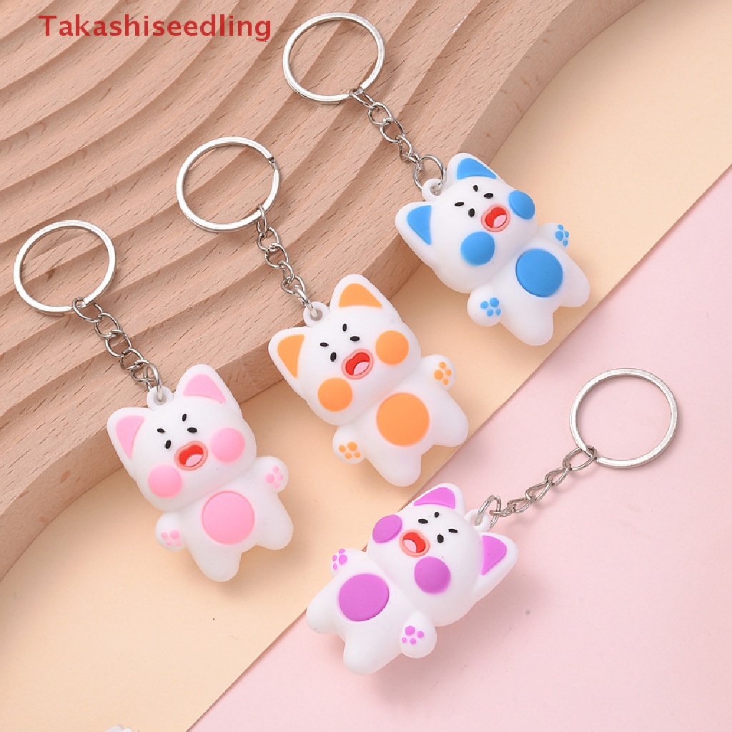 Móc Khóa Hình Mèo Hoạt Hình Đáng Yêu