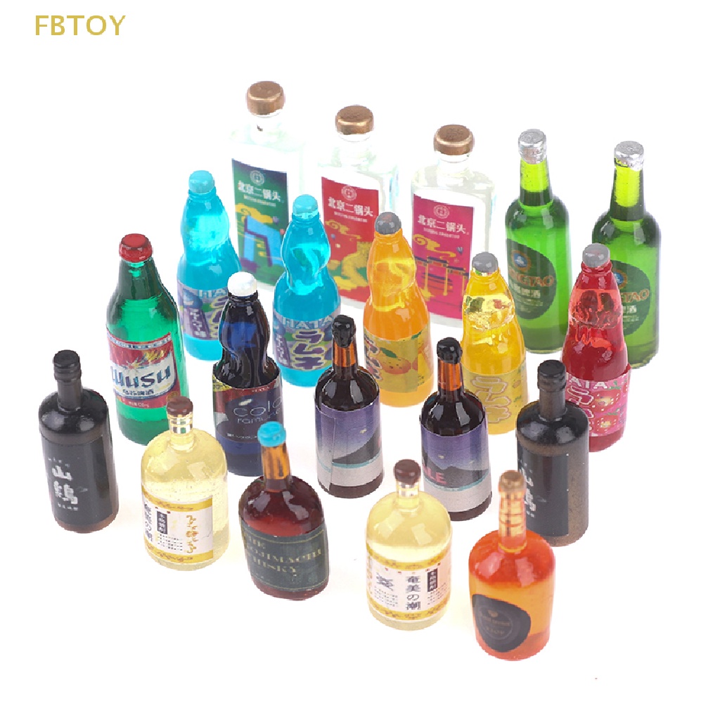 Set 20 Chai Nước Mini Tỉ Lệ 1: 12 1: 6 Cho Nhà Búp Bê