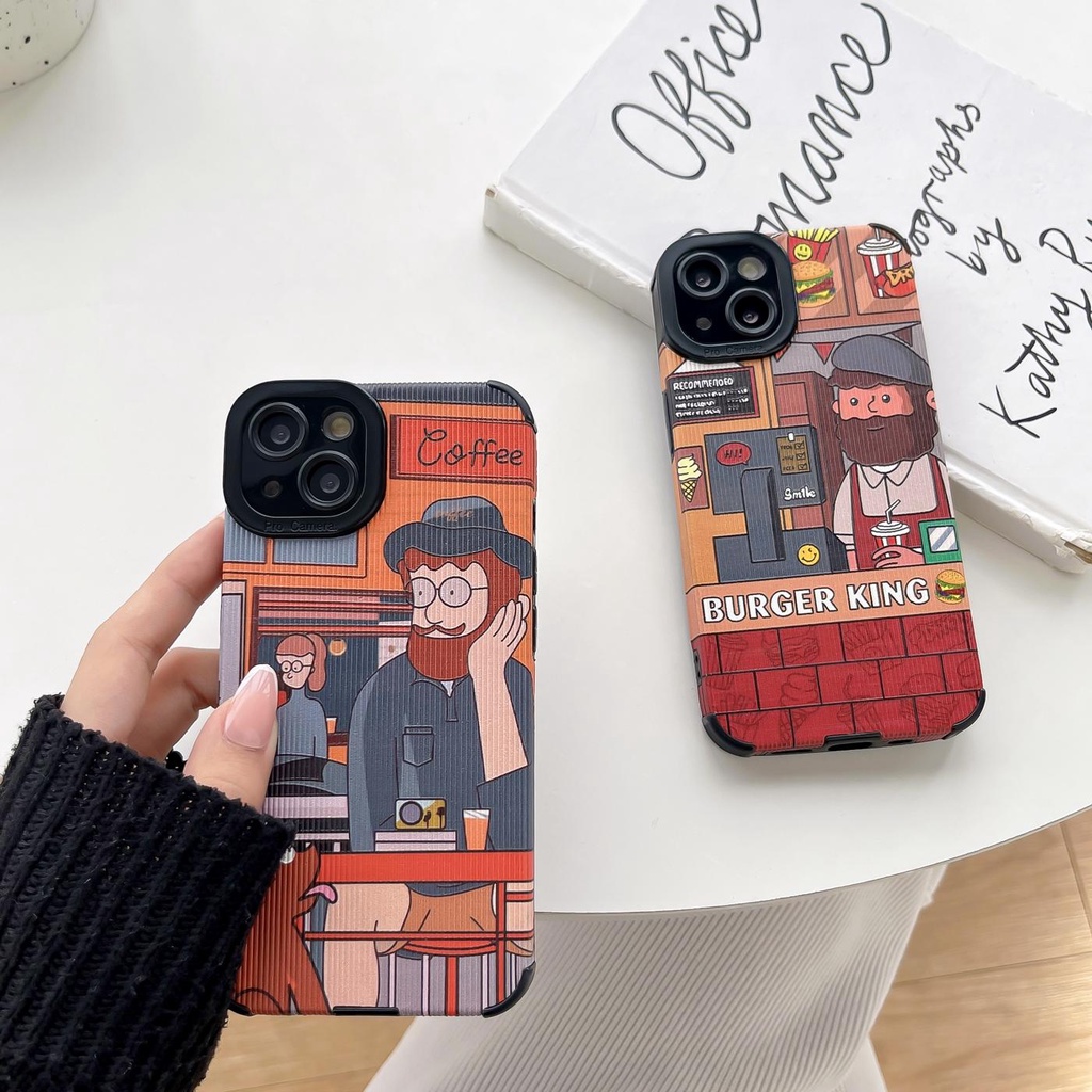 Ốp Điện Thoại Silicon TPU Mềm Chống Rơi Họa Tiết Hoạt Hình Cho iPhone 14 13 12 11 PRO XS XR Max 7 8 Plus