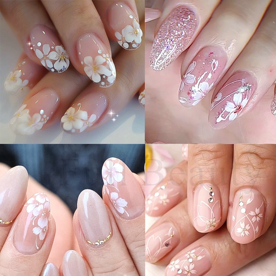 Nhãn Dán Móng Tay 3D Hình Cánh Hoa Anh Đào LAF724