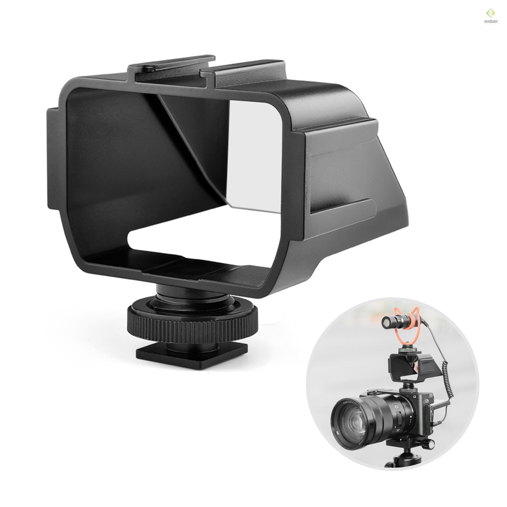 Màn Hình Lật Với 3 Giá Đỡ Micro Mini Thông Dụng Cho Máy Ảnh Andoer