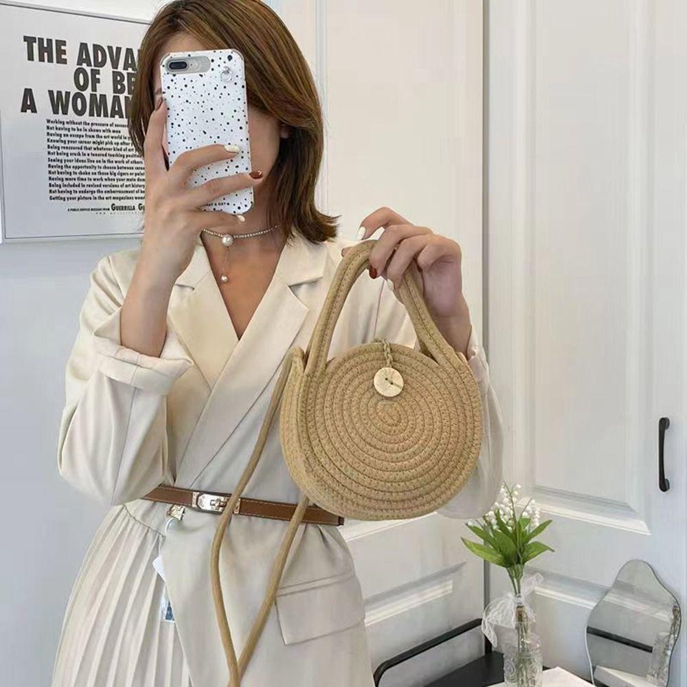 Túi Xách Tròn Phong Cách Bohemian Thời Trang Cho Nữ