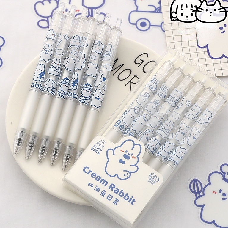 1 Bút Mực Đen Ngòi 0.5mm Hình Vịt Dễ Thương