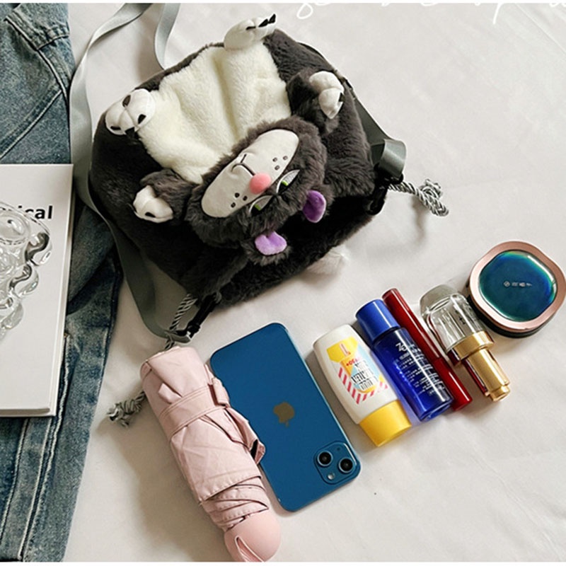 Túi đeo chéo TENDER AFTERNOONS dây rút họa tiết hoạt hình dễ thương