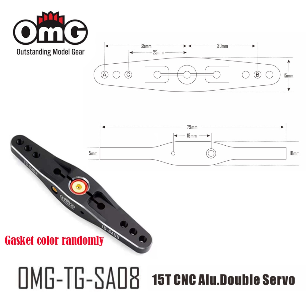 Động Cơ Servo OmG M2 / M3 25T / 15T Tiêu Chuẩn Bằng Hợp Kim Nhôm Đa Năng Cho Đồ Chơi Điều Khiển Từ Xa